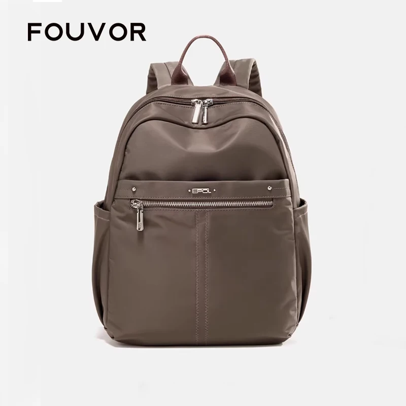 Fouvor Fashion Women Handbag Large Capacity Crossbody Bags Business Casual Shoulder Bag Color Block Multi-Function Bag 6102-03