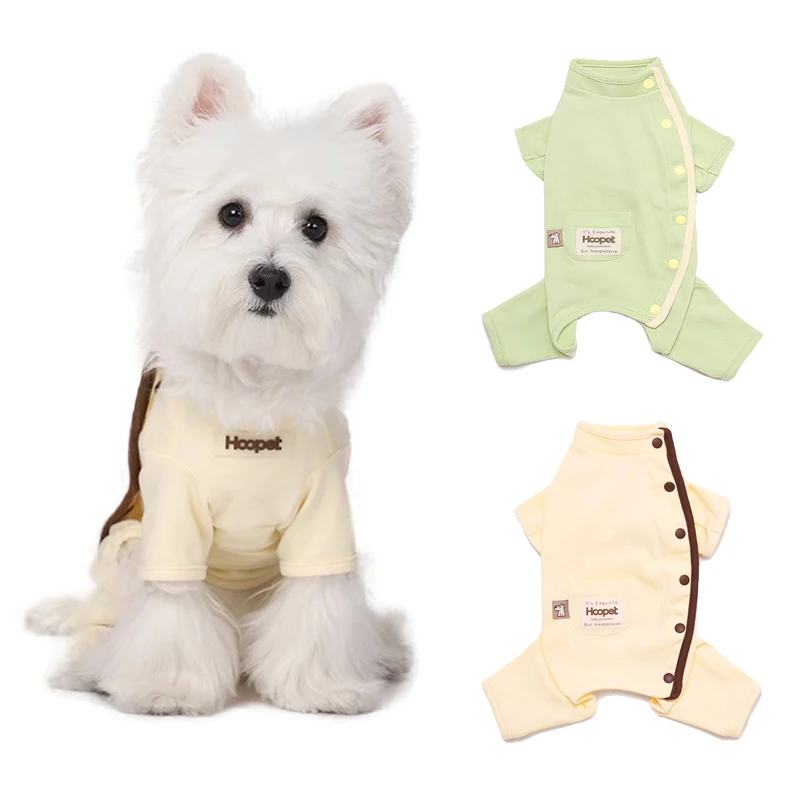 

Summer Puppy Clothes Thin Anti Shedding Fur Shirt Vest Breathable T Shirt For Teddy Bear Chihuahua Four Legged Clothes
