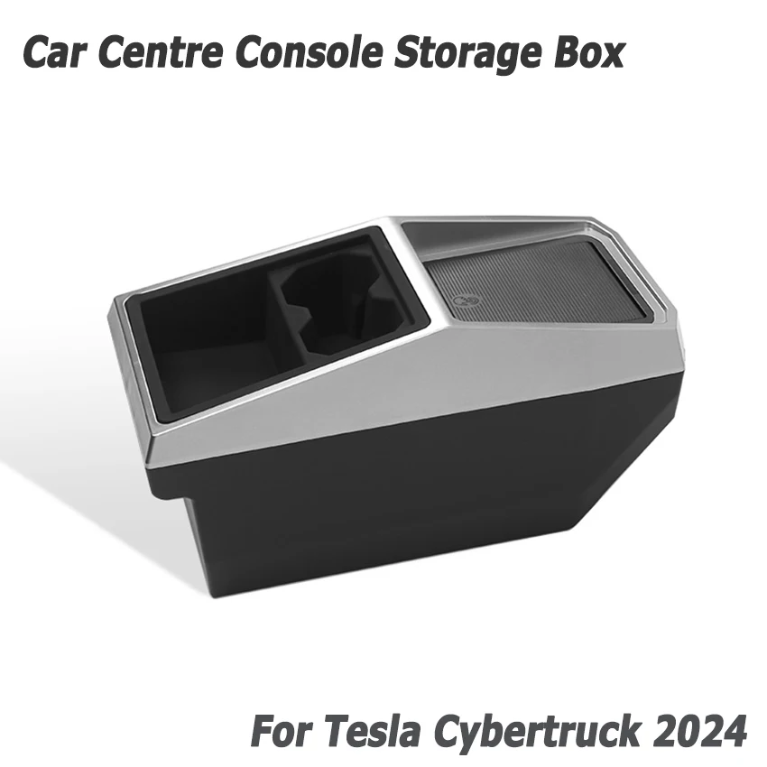 

Car Centre Console Storage Box for Tesla Cybertruck 2024 Multi-functional Aisle Armrest Box Storage Auto Aftermarket Parts