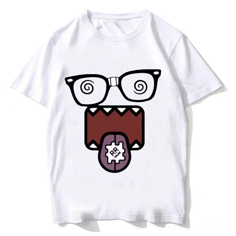 Camiseta Domo Kun Meme Divertido Hombre Mujer Algodón de Alta Calidad Casual Manga Corta Verano Streetwear 2