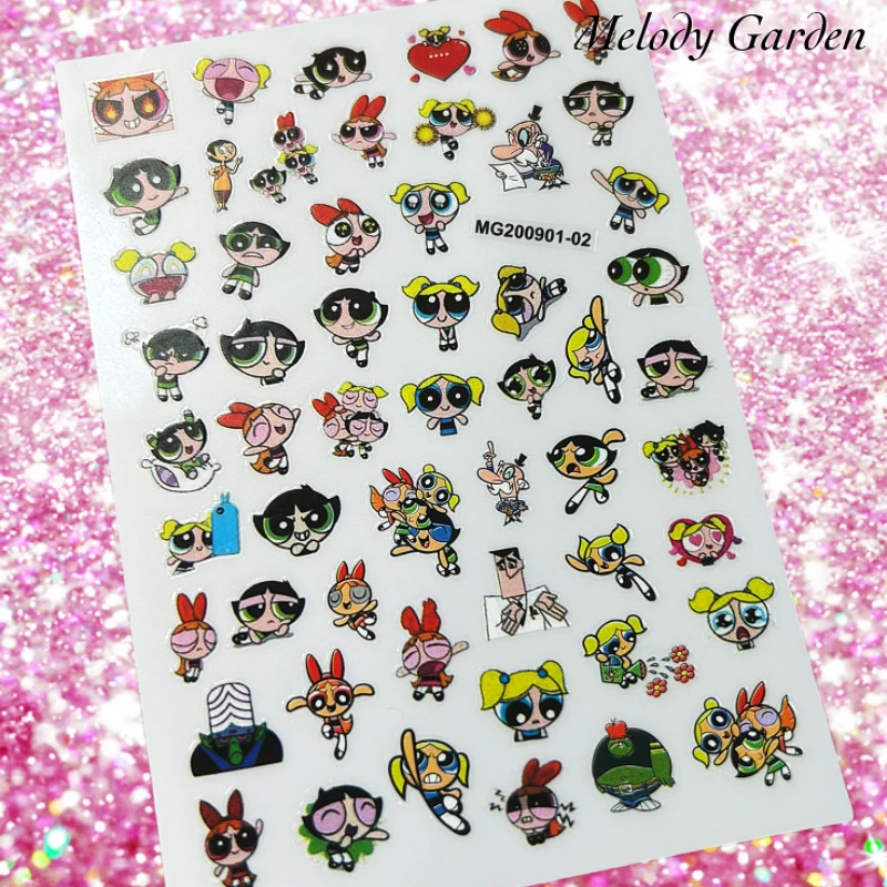 1 Stuks Nail Sticker Stickers Cartoon Dieren Nail Art Decoraties Stickers Sliders Manicure Accessoires Nagels Decoraciones