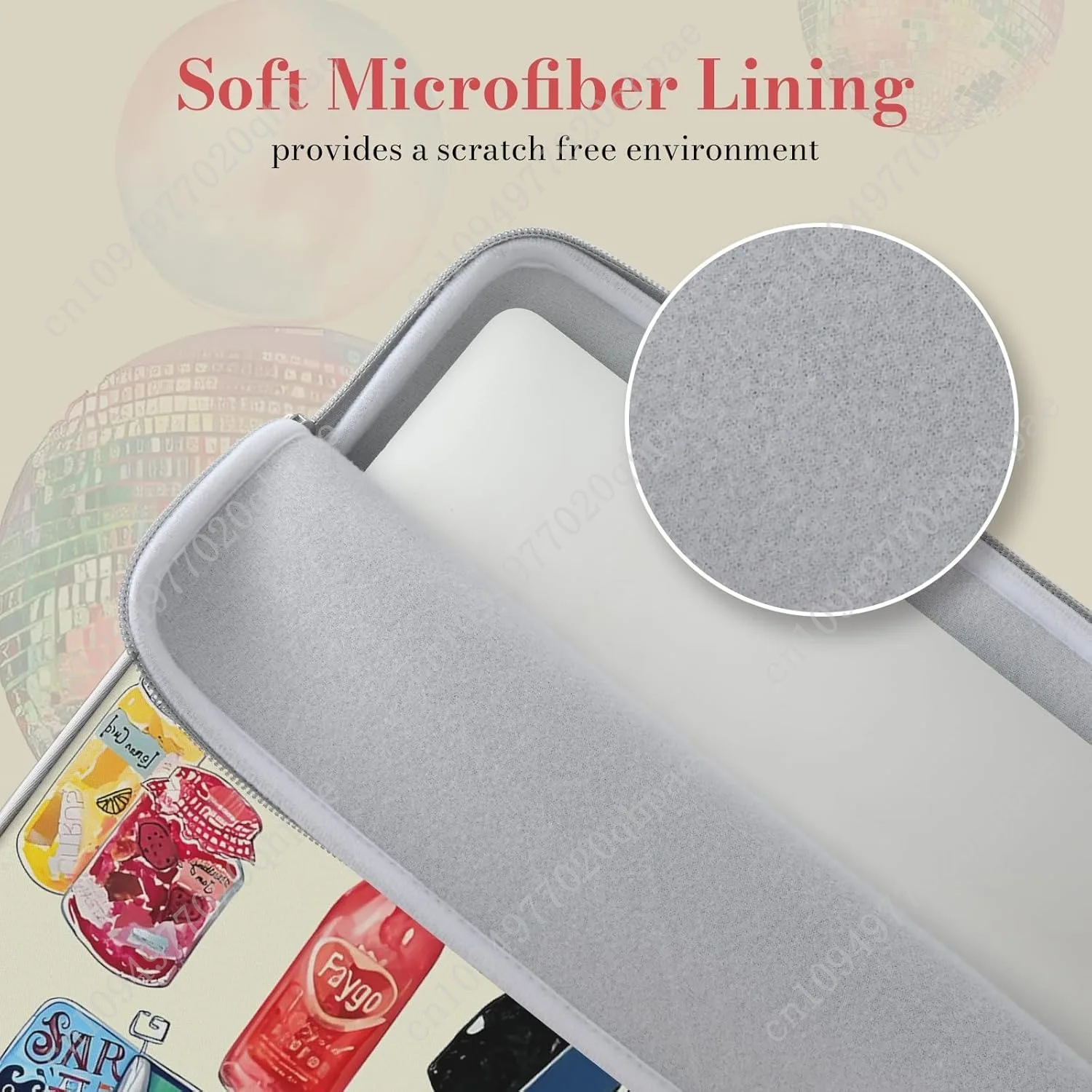 iCasso 노트북 슬리브 13인치 맥북 에어 13-13.6인치용, 귀여운 노트북 케이스 맥북 프로 13인치 14인치용, 슬림 보호 케이스