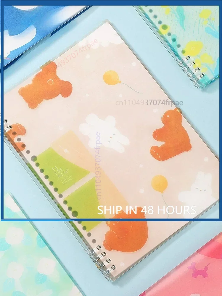 For Kingjim TEFRENU B5 Ultra Slim Loose Leaf Binder Notebook Miyashita Wai Collaboration Limited Student Writing Planner