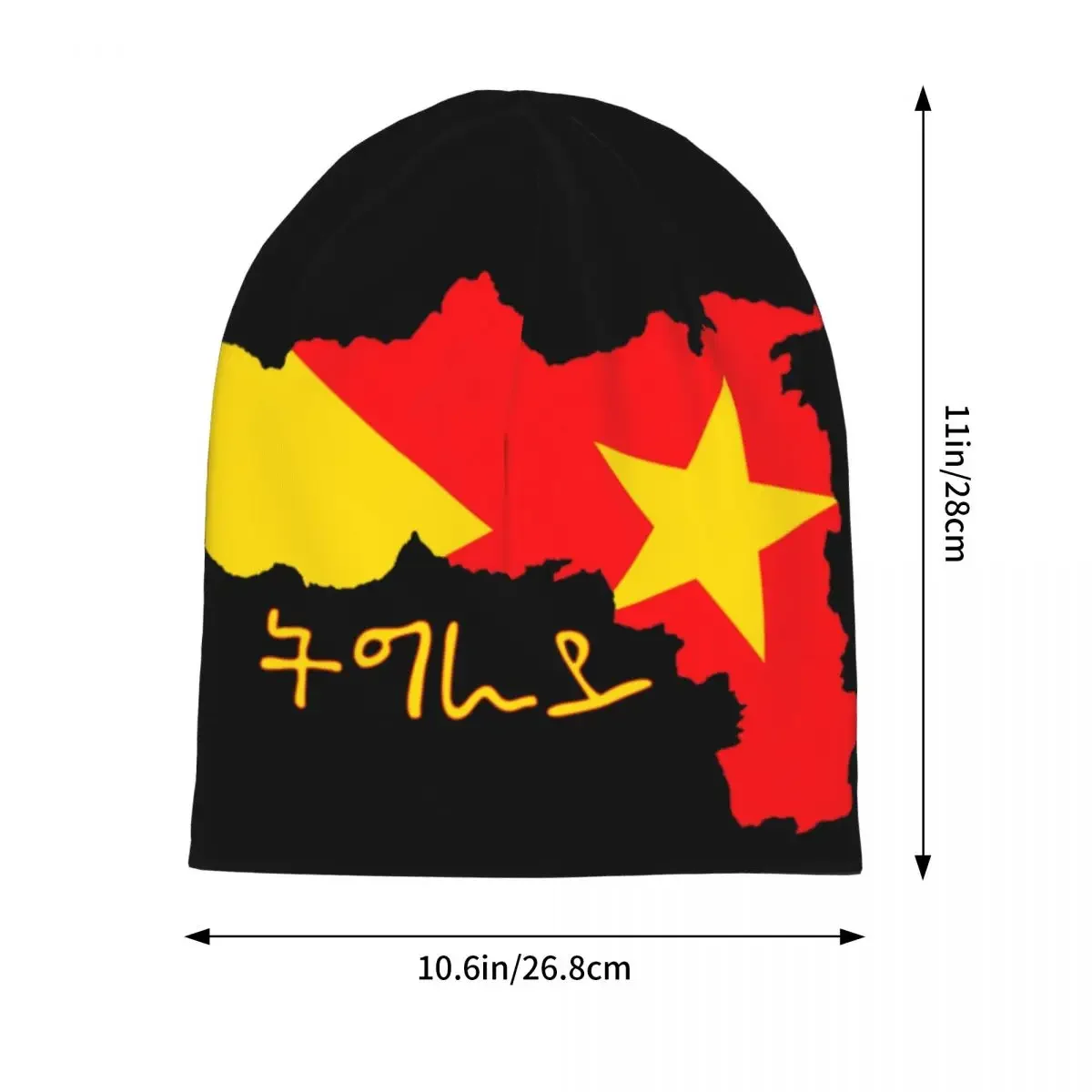 Tigray Flag Map Ethiopian Cap Hip Hop Adult Outdoor Skullies Beanies Hats Spring Warm Head Wrap Bonnet Hats