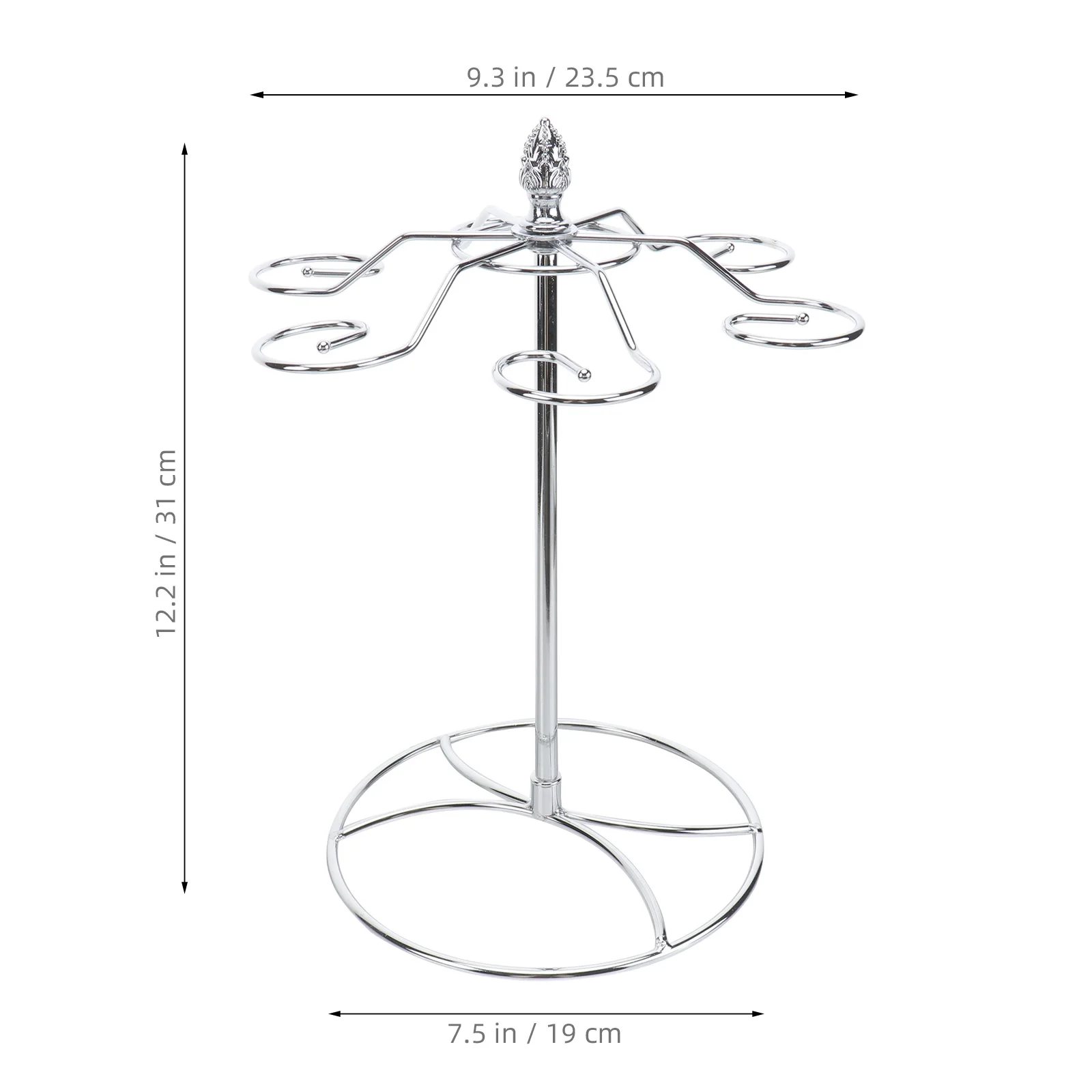 

Stylish Glass Holder Rack Stand Home Bar Restaurant Goblet Display Storage Iron Chrome-plated Strong Modern Design Red
