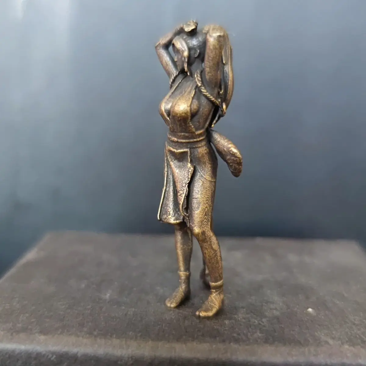 Brass Mini Decorative Figurine Collectible Home Accent