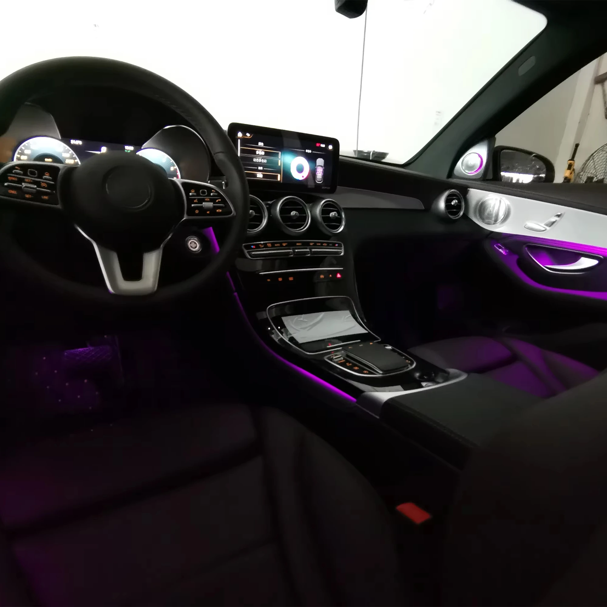 2026new HYD Car Auto Interior Ambient Lights Kit for  GLC W253 X253 64colors