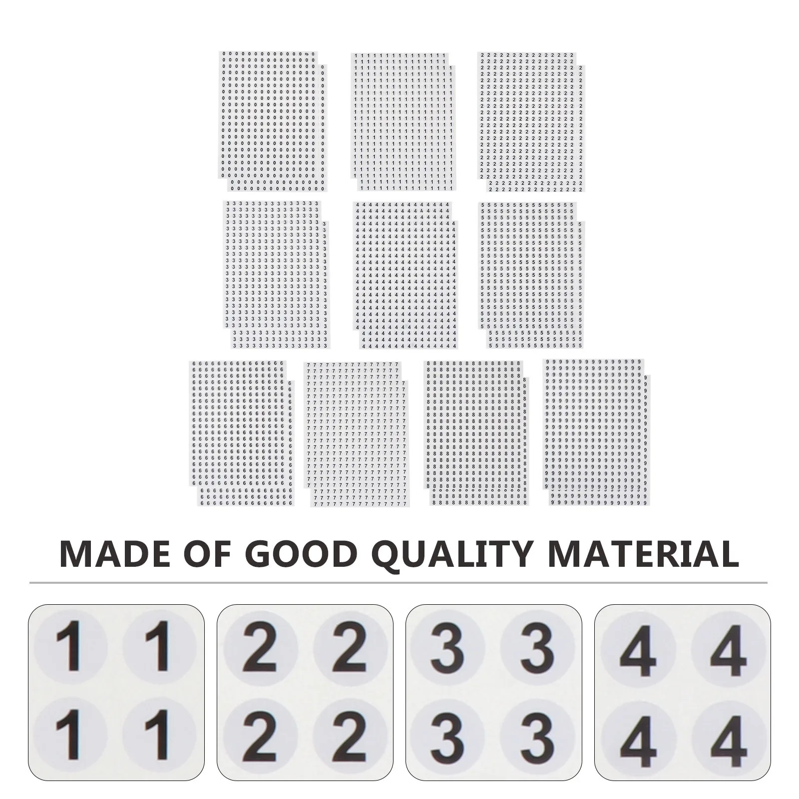 

6000Pcs Number Labels Round Self-Adhesive Paper Stickers for Gift Wrapping DIY Crafts Envelope Sealing Party Favors
