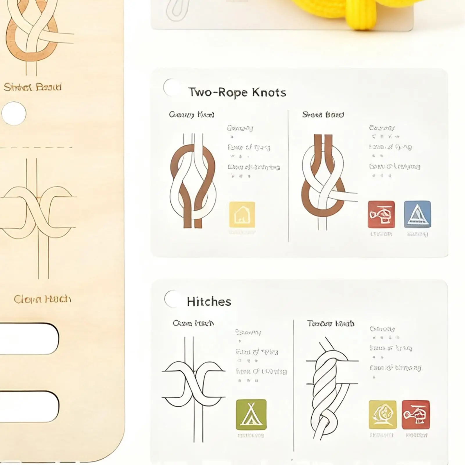 

Knot Practice Board Wooden Learning Game Knot Trainer Tool For Children Boys Girls Home Birthday Party Nursery Preschool