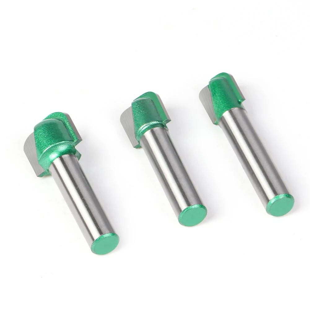 1-5Pcs 8mm Shank Double Arc Round Bottom Cutter Grooving Cutter Woodworking Tools Milling Cutter