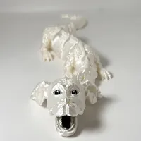 3D Printed Lucky Dragon Figurine Opening Mouth Perfect for Living Room Bedroom Decor Unique Holiday Gift Idea Tabletop Ornament