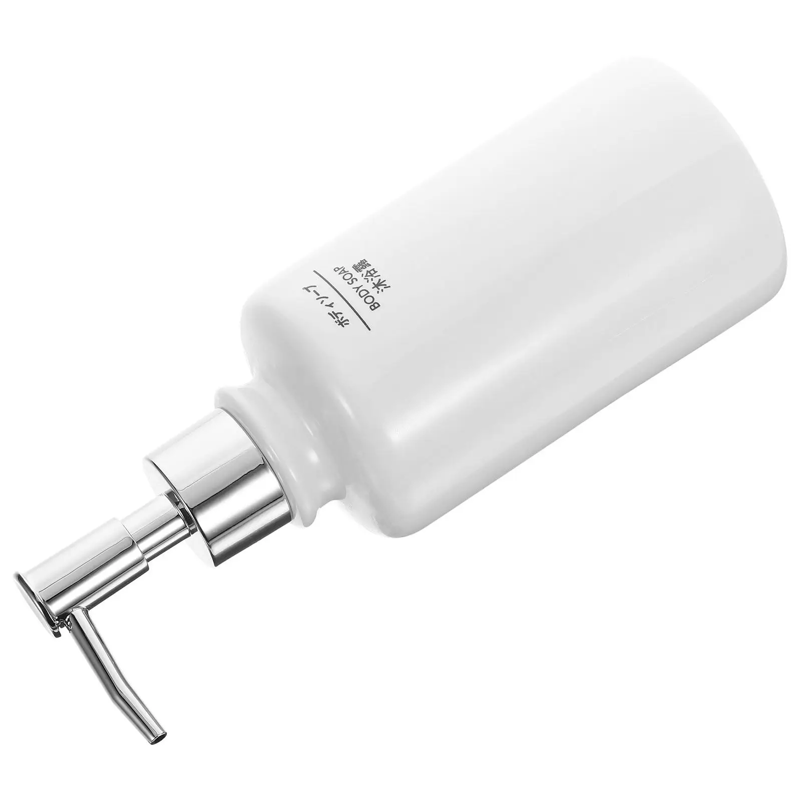 

Керамический дозатор для мыла с помпой, многоразовый флакон для жидкого мыла, контейнер для шампуня и кондиционера для ванной, герметичный, портативный