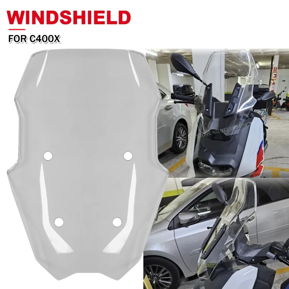 

Для BMW C400X C400 X 2018-2024 мотоциклетный туристический экран, лобовое стекло, двойной пузырьковый экран, защита от ветра