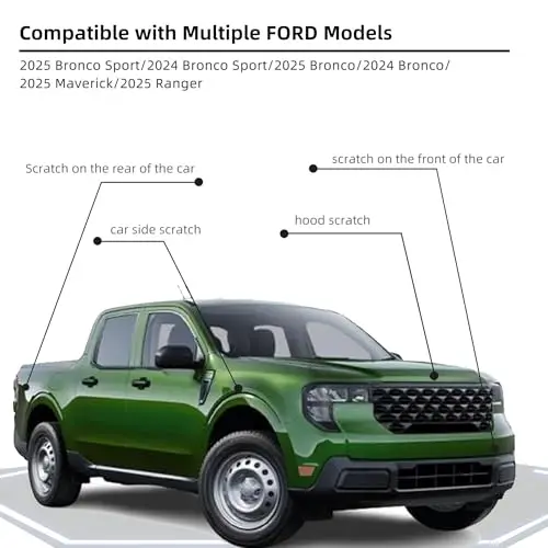 Eruption Green Metallic(FA/M7476) Car Paint Touch Up Pen for Ford,Automotive Scratch Remover for Nicks & Chips Repair
