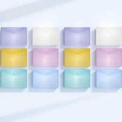 

12 шт. папка для файлов формата А5, пластиковая сумка для документов, деловой бумажный органайзер, портативный дорожный футляр для файлов, офисное хранилище