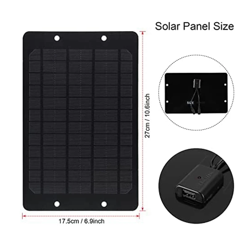 ABSF Solar Panel Fan Kit, 10W 12V Solar Powered Fan Outdoor Waterproof, Portable Ventilator Exhaust Fan With 2M Long Cable