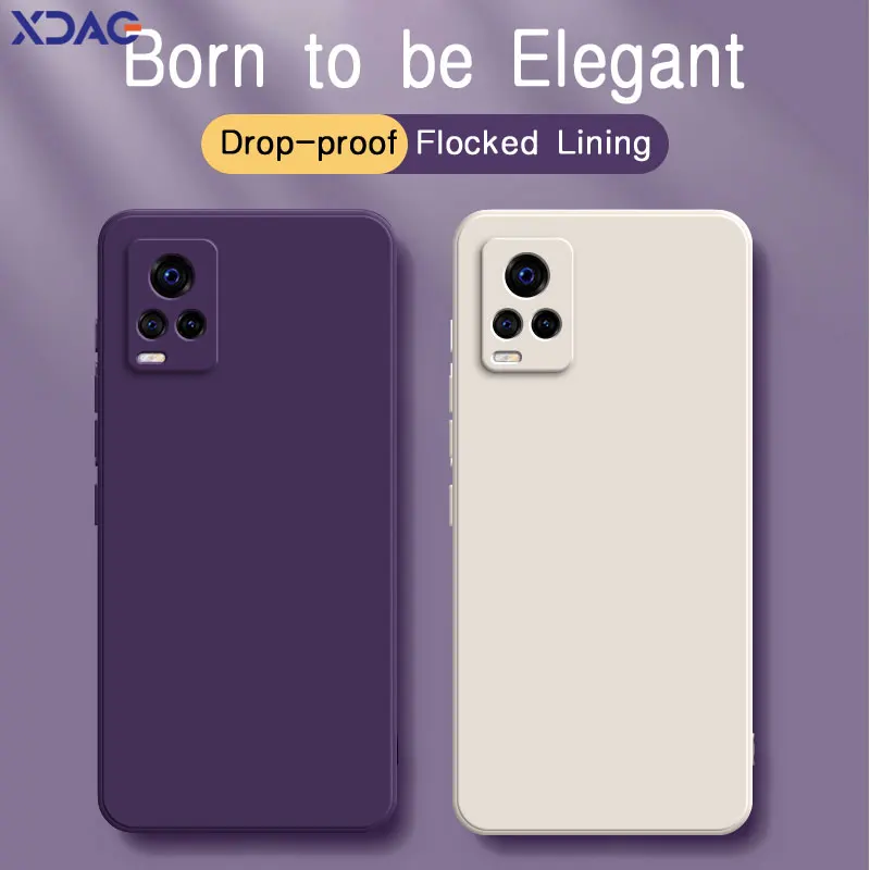Origial Liquid Silicone Phone Case Cover for VIVOV20 VIVO V20 Pro V20Pro 5G 6.44\