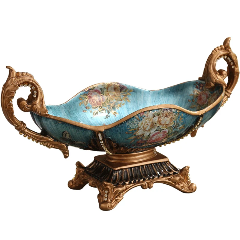 Fruit plate living room, modern European coffee table resin home decoration, decorative handicrafts, large wedding gifts