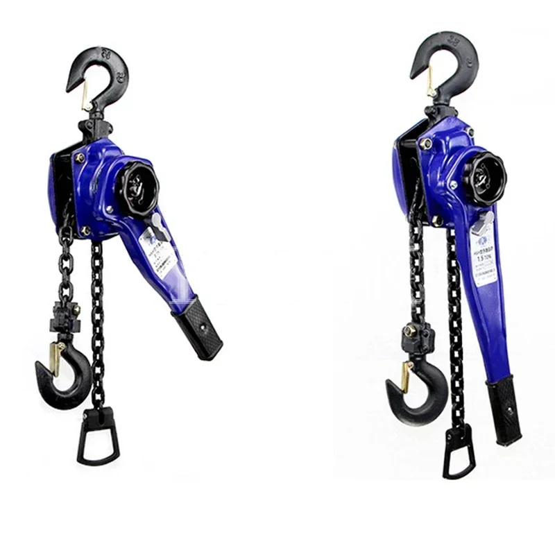 0.75t/1t/1.5t/2t/Manuale Gancio In Acciaio Al Manganese Filo Manuale di Trazione Strumento di Sollevamento Leva Piccola Catena A Mano Manuale paranco di trazione/3M