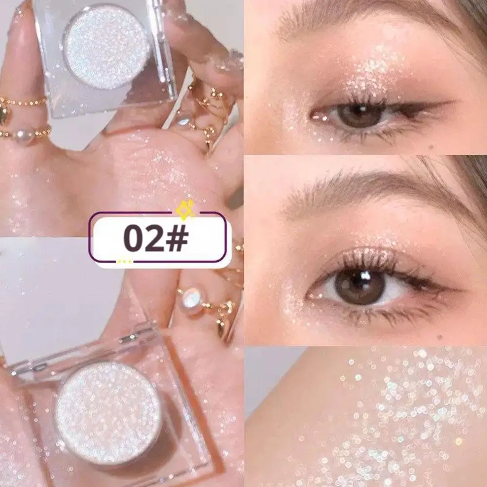 1 قطعة ظلال العيون بريق الماس لامعة بيرليسسينت الأبيض البني مع فلاش ظلال العيون لوحة طويلة الأمد عيون ماكياج مستحضرات التجميل