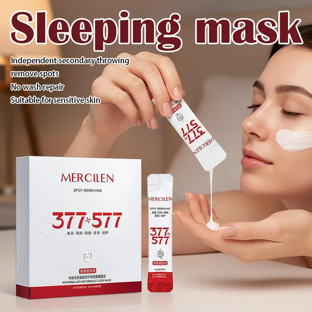 377 577Korean Collagen Firming Mask Protein Moisturizing Anti-Aging Hydrating Frozen Wash-Free Face Sleeping Masks for Women Men