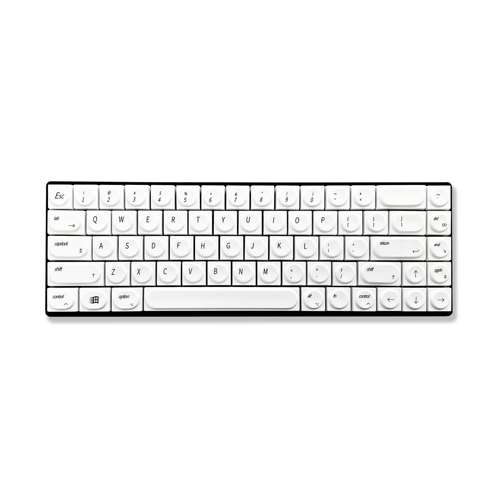 Personalized Toy Apple Wind Keycap MAC Extremely White Simple 61 64 68 87 98 104 Small Full Set of 136 Keys