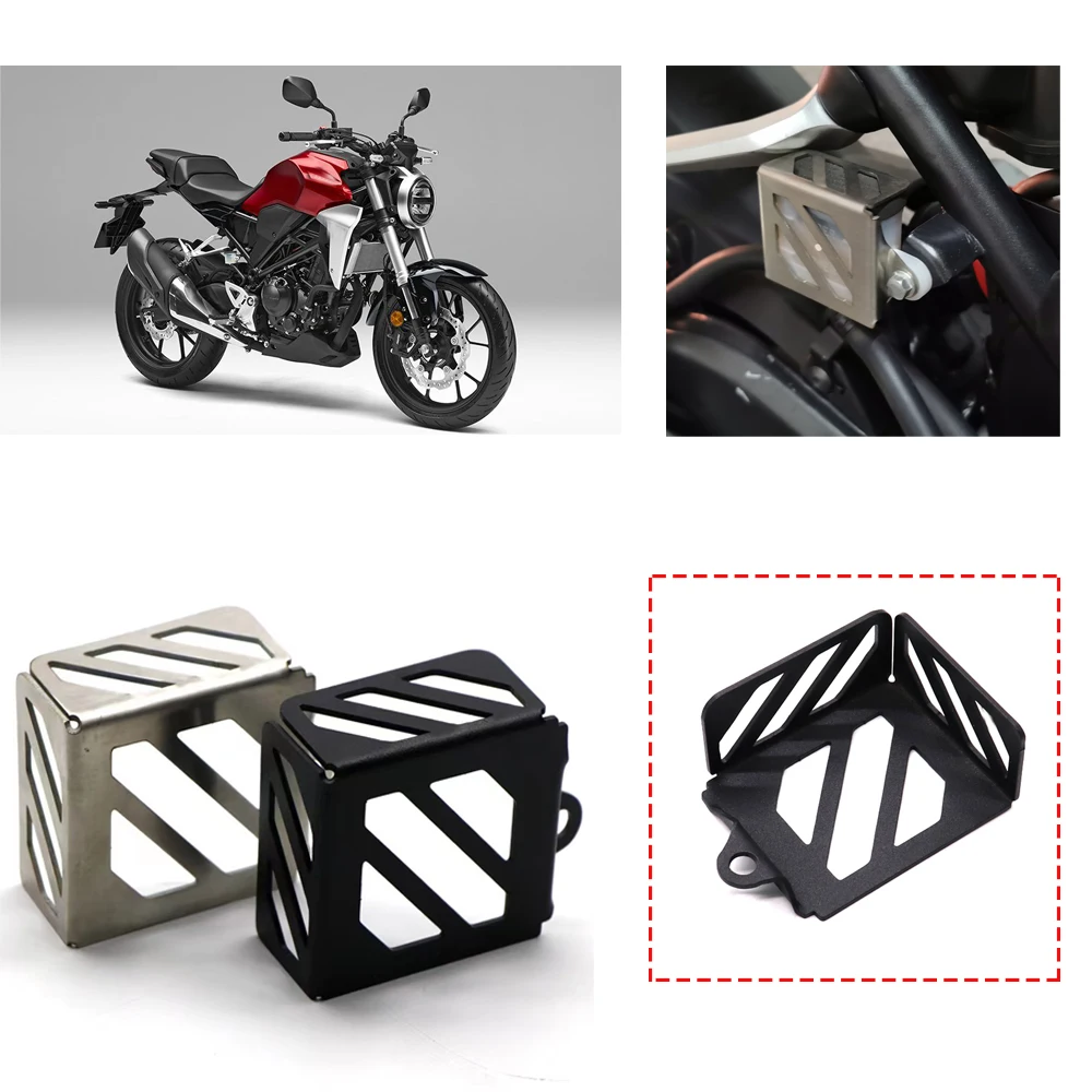 

Fit for Honda CB 300R 300F 250R 150R 125R ABS CB300R CB300F CB250R CB150R Motorcycle Rear Brake Fluid Reservoir Protector Guard