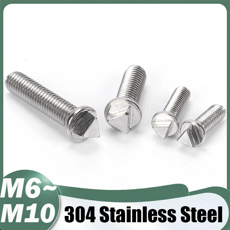 304 Stainless Steel Triangle Head Screws M6 M8 M10 SUS Triangle Head Security Head Screws