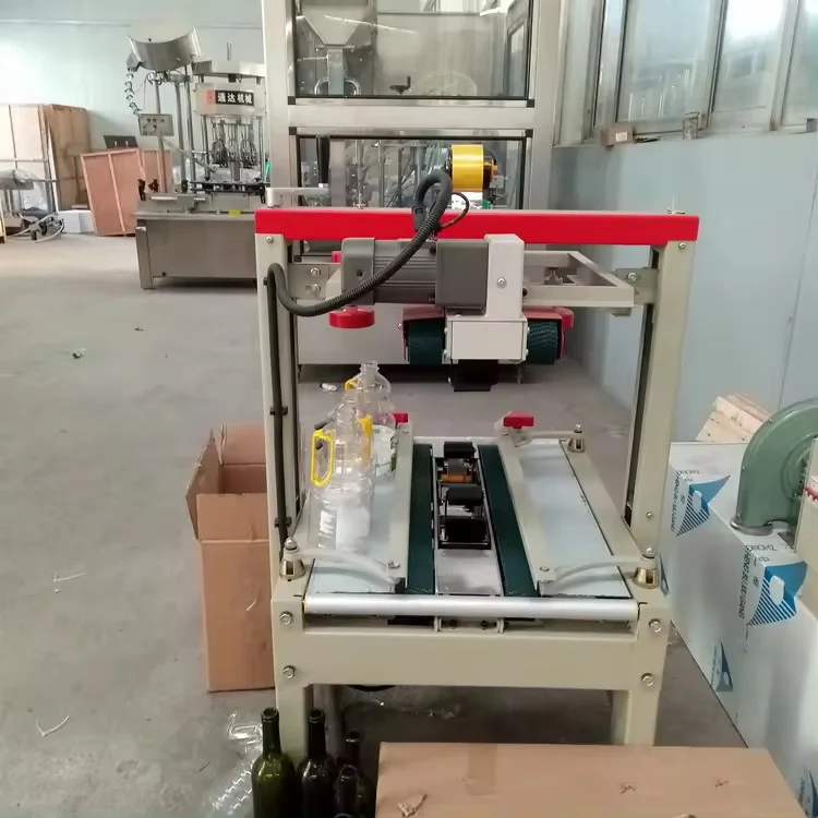 Factory Price Semi Automatic  Manual Tape Carton Sealing Machine Tape Sealer  in Filling Production Line
