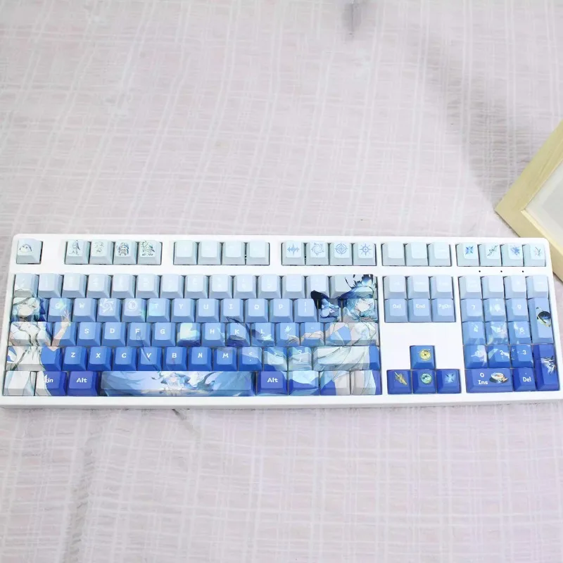 Wuthering Waves The Shorekeeper Anime Artisan Keycap Cute Cartoon Cherry Profile Custom Gaming Keycaps for Mechanical Keyboard