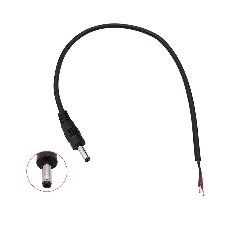 5Pcs/lot 3.5mm x 1.35mm DC Power Male Plug Charging Extension Cable Connector 2Pin Wire DC Plug for CCTV Camera LED Strip Light