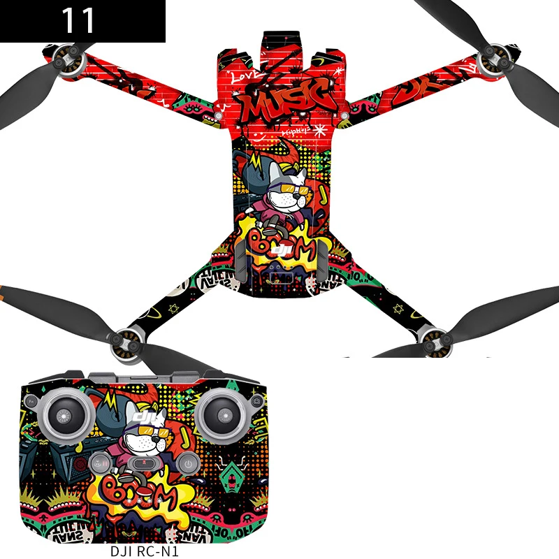 Kit De Pegatinas Protectoras Para DJI Mavic Mini 2 / Mini 4K – Impermeables, Resistentes A Rayones Y Fáciles De Aplicar (Drone + Mando)