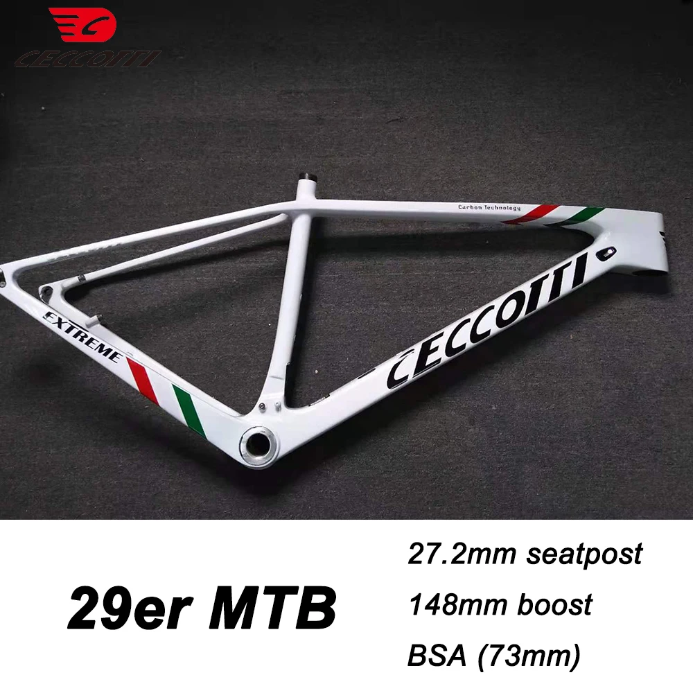 29er Carbon Mountain Bike Frame Boost, MTB Bicycle Frameset, Disc Brake, Hard Tail T1000 Carbon Fiber 29