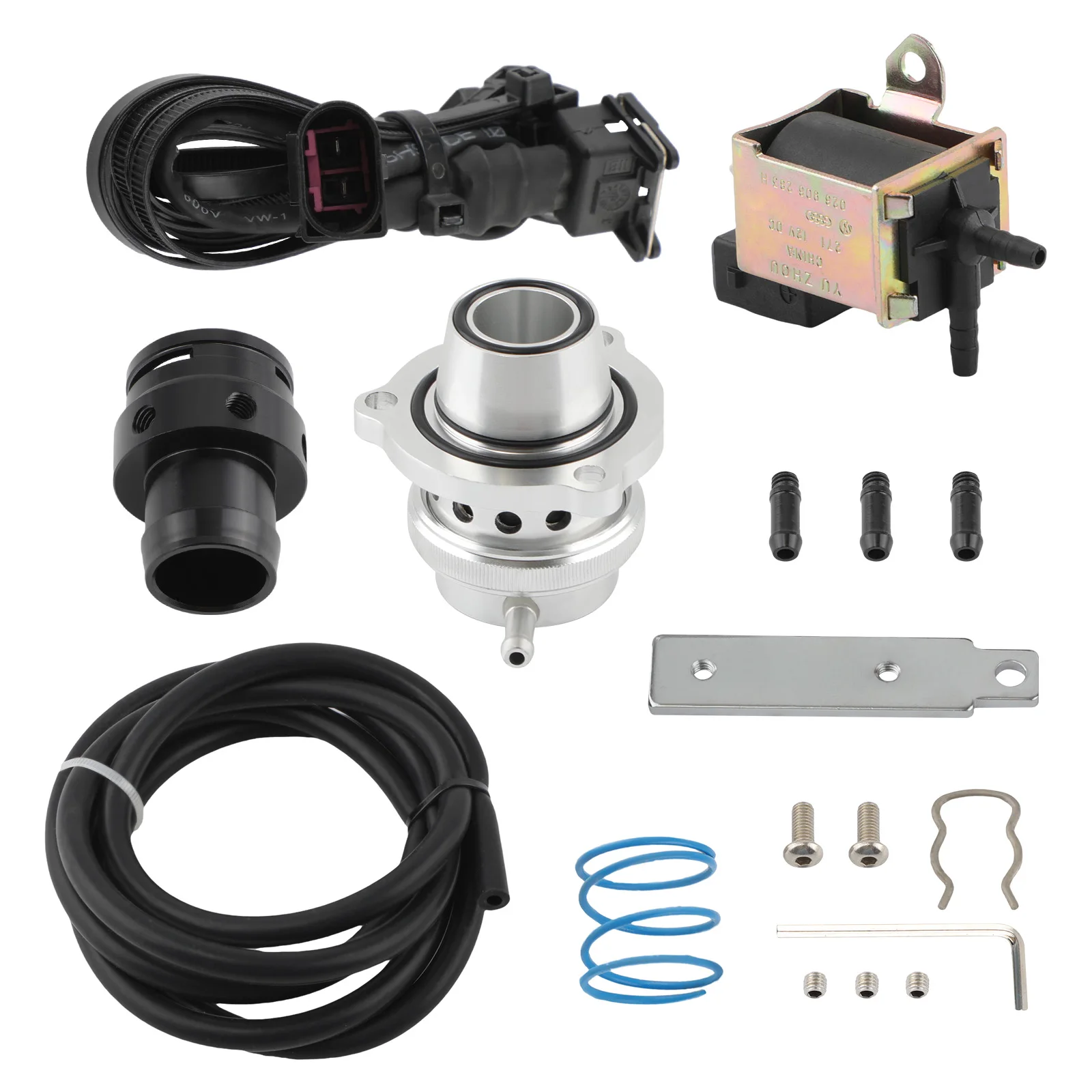 Dump Blow off valve Kits &  Vacuum Hose &Wiring Harness & Spring & Solenoid,Bracket for Audi S1 S3 for  Volkswagen Golf Gti