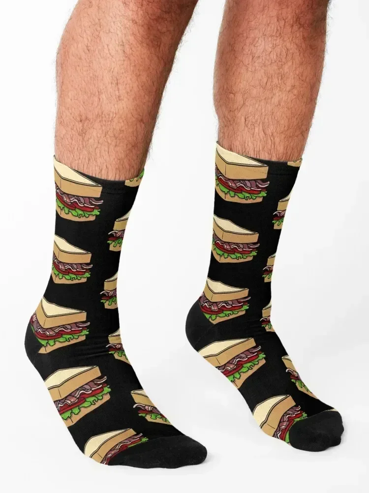 BLT Sandwich Socks Non-slip new in's sheer Rugby Socks Men Women's