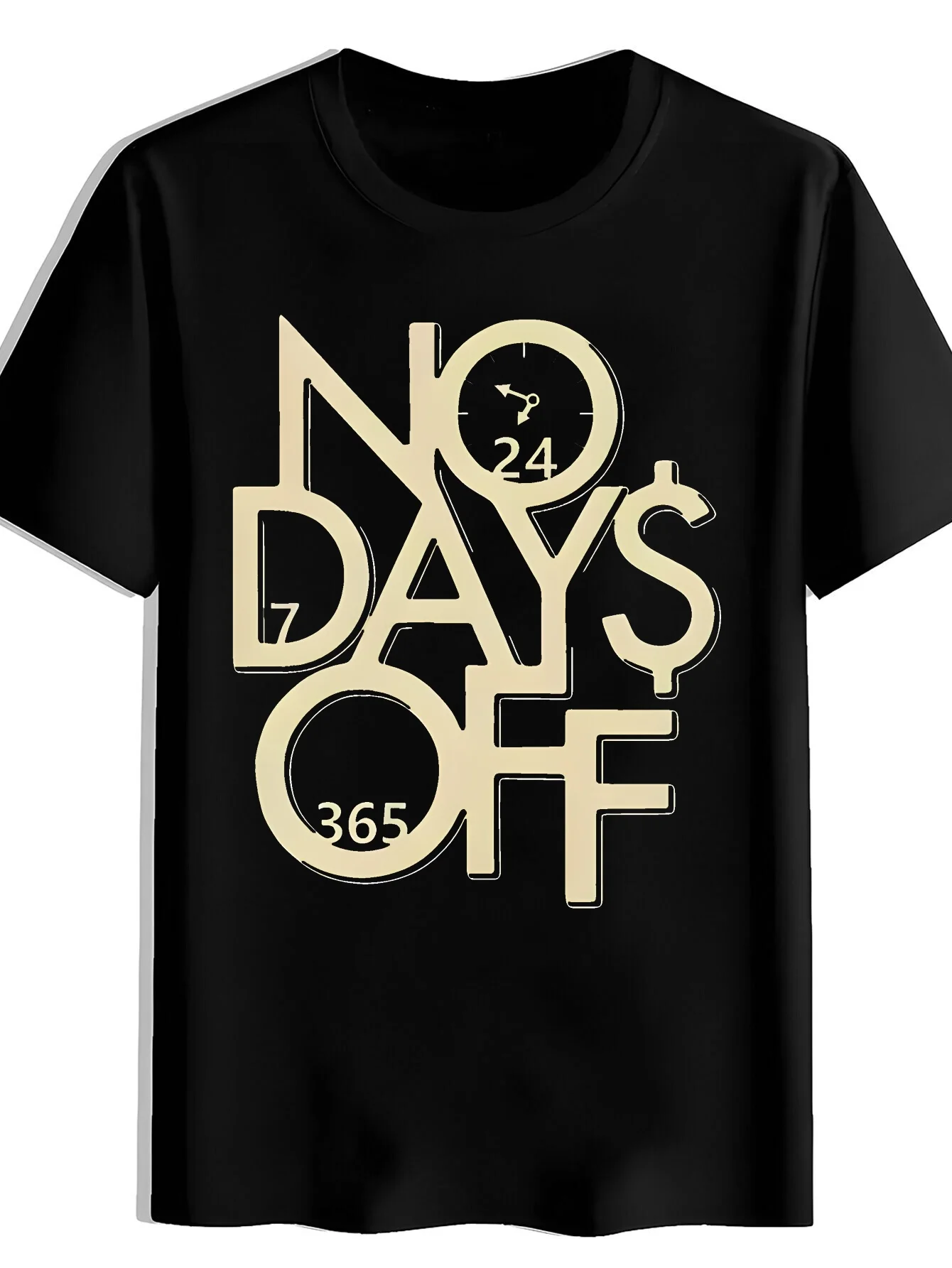 Men's Wrinkle-Resistant Quick-Dry T-Shirt with O & D Letter Print - Soft Anti-Pilling Crew Neck Short Sleeve, Machine Washable Suitable for Daily Wear, Sports, Travel, Parties - High Value Casual Top for Gifts (Regular Fit)