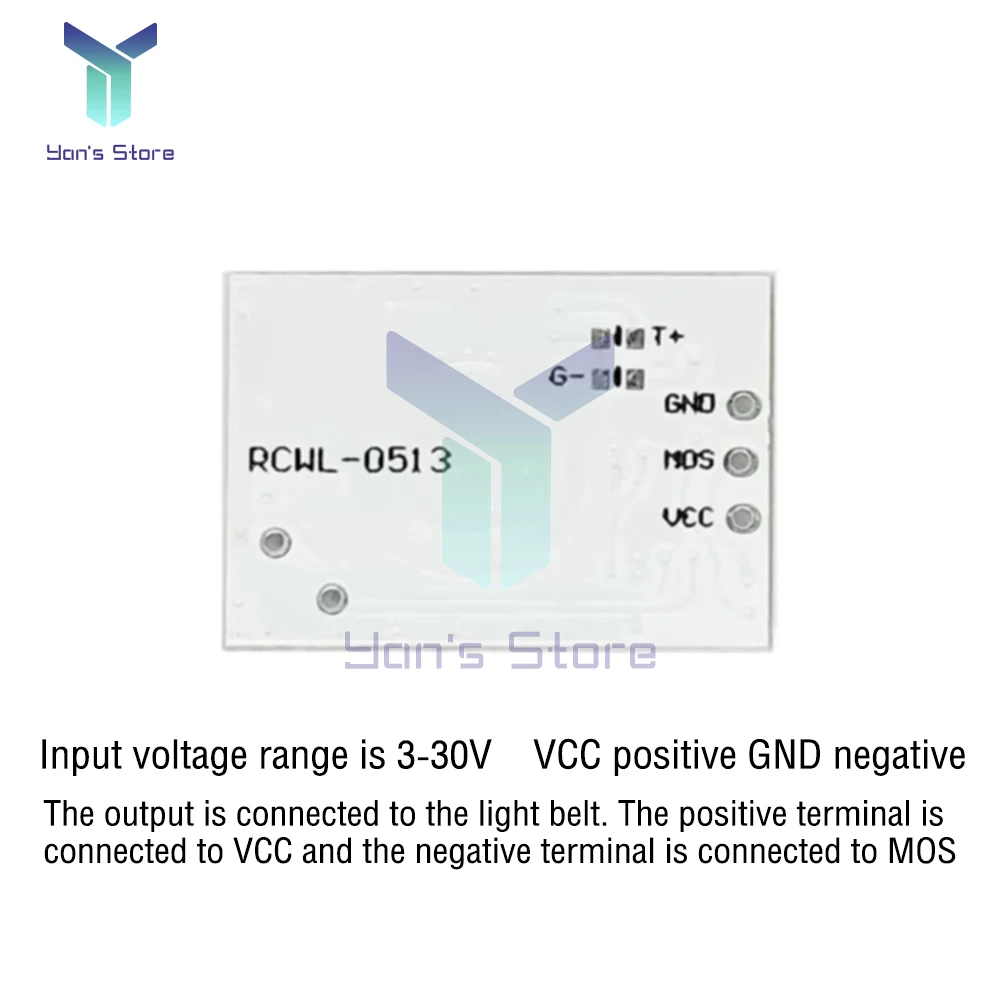 2Pcs RCWL-0513 Microwave Radar Sensor Module Human Body Induction Switch Module Intelligent Sensor Switch Board DC3-30V 2.5mA