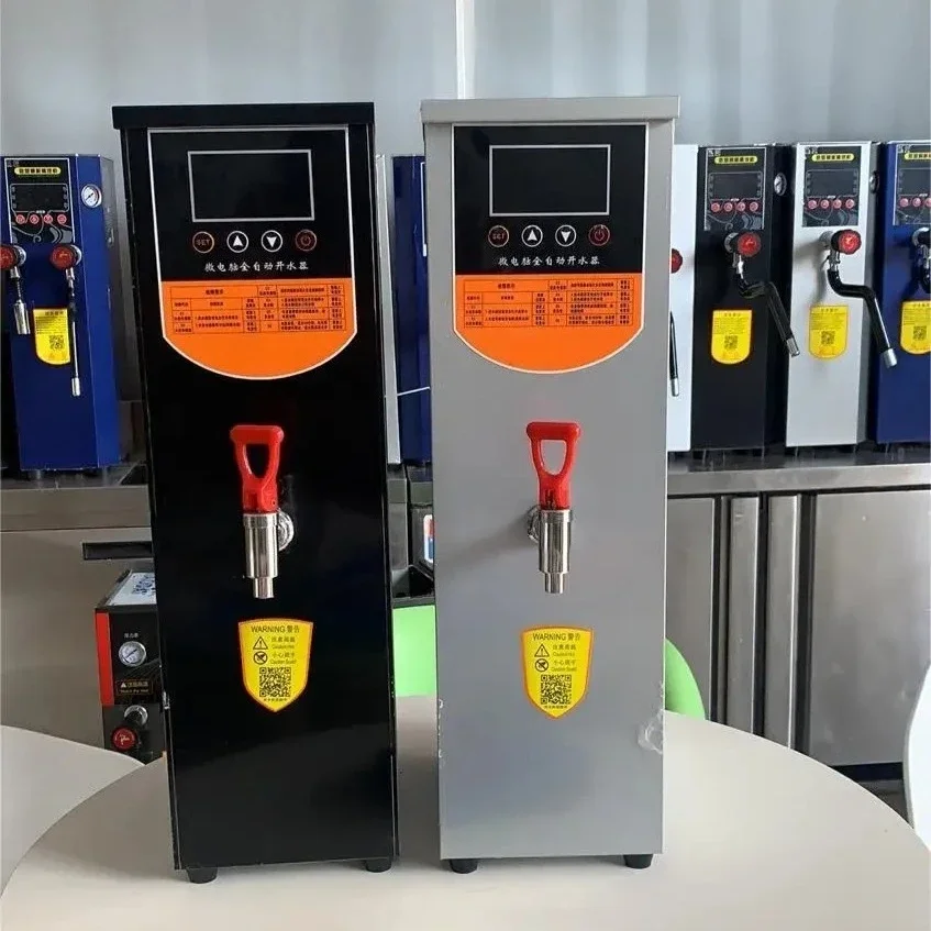 50L Stainless Steel Commercial Hot Water Boiler Automatic Adjustable Temp Electric Boiling Machine for Bubble Tea Coffee Shop