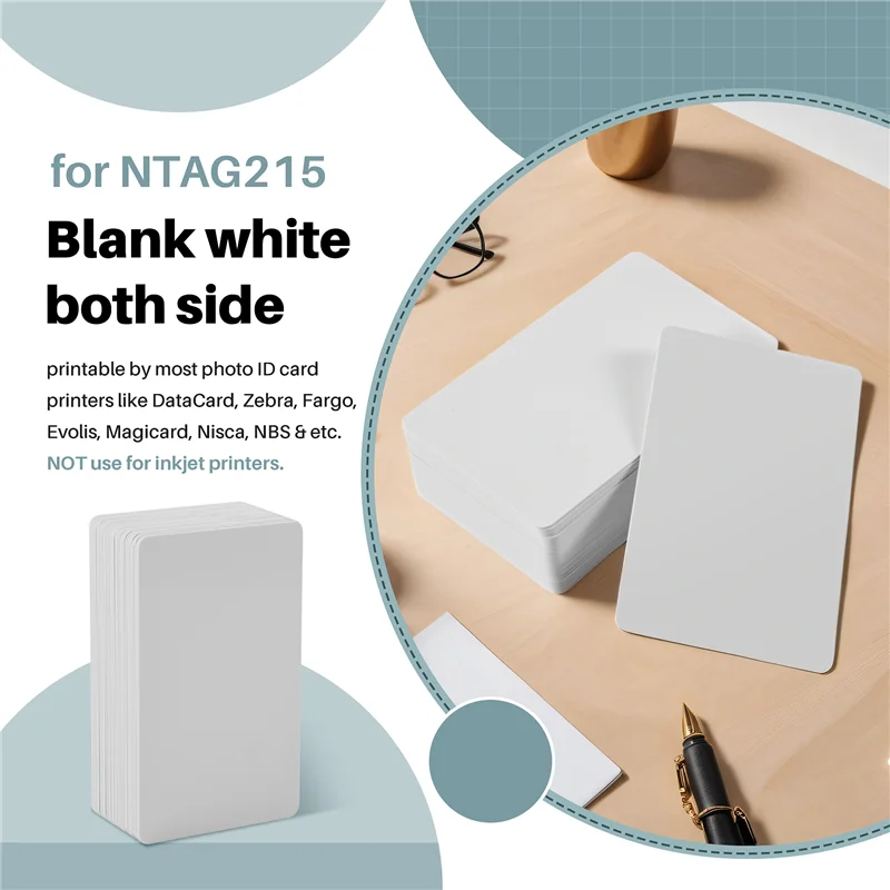 A69Z 30Pcs For NTAG215 Card Contactless Nfc Card Tag 504Byte Read-Write PVC Card Portable