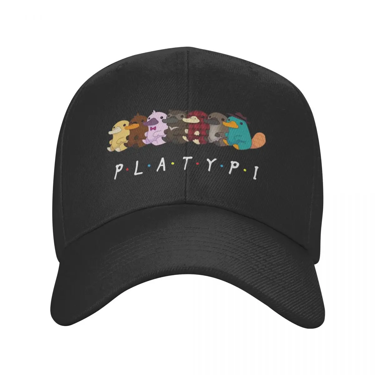 Perry The Platypus Friends Baseball Caps Men Women Fitted Trucker Hat Cartoon Dad Hat Adjustable Snapback Caps Golf Hats