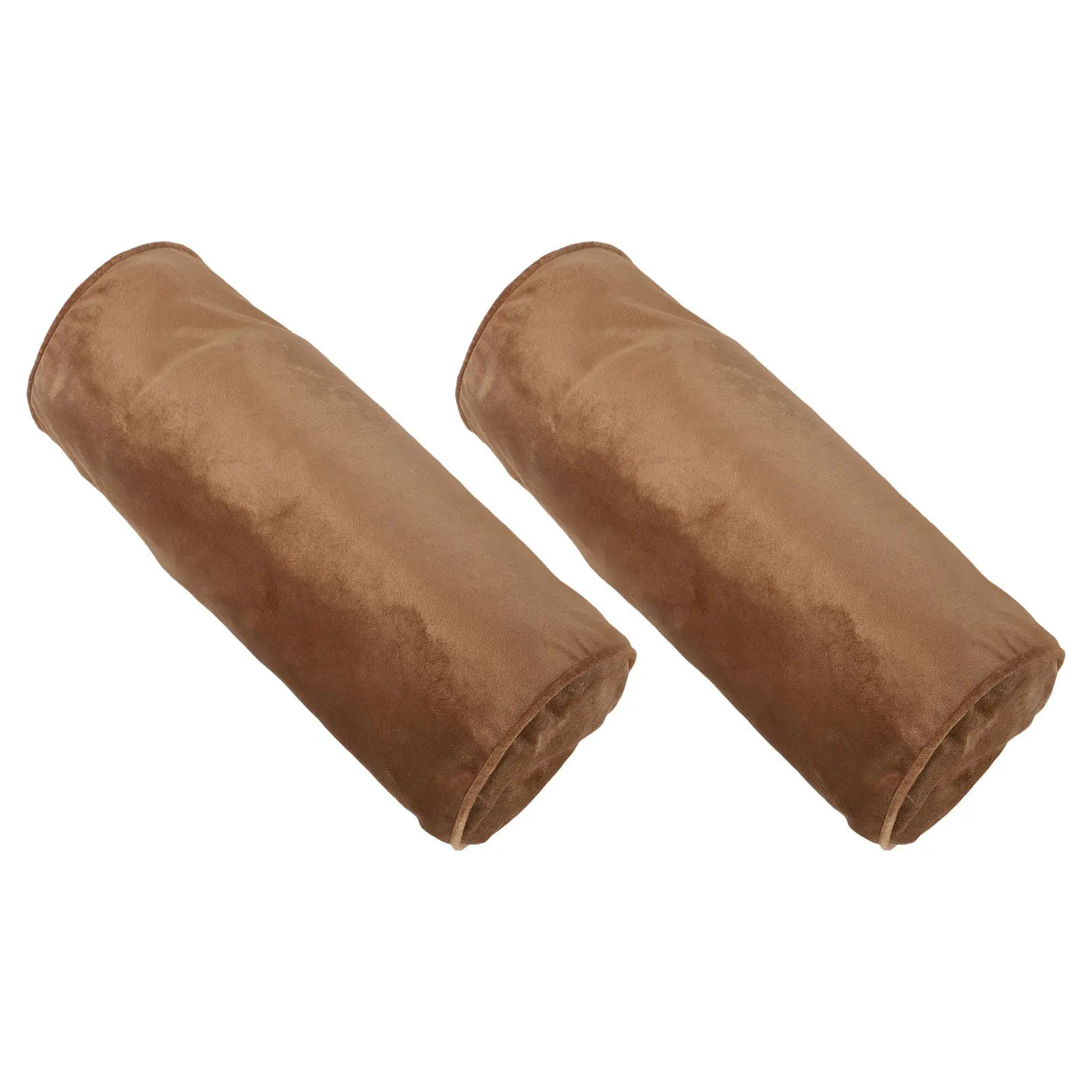 2Pcs Neck Roll Pillow Cover Cylinder Pillowcase Tubular Bolster Cover Hidden Zipper Spa Mattress Neck Support Pillowcase