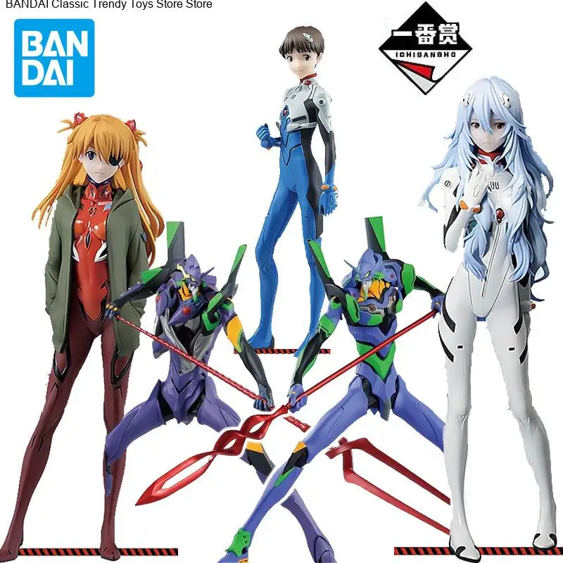 

BANDAI Genuine EVA Reward Ayanami Rei EVA 01 EVA13 Anime Action Figures Toys For Boys Girls Kids Xmas Gift Collectible Model