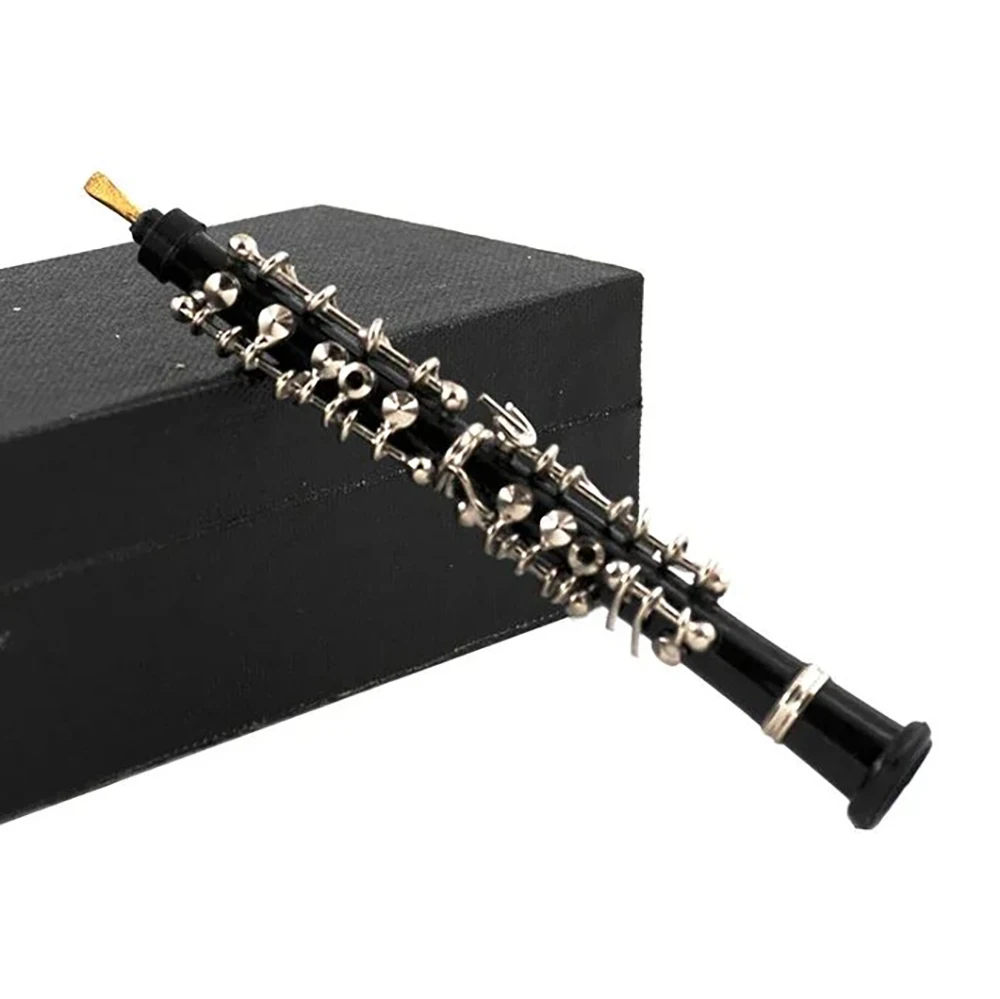 

1 шт. миниатюрная модель гобоя с поддержкой мини-музыкальный инструмент для 1/12 аксессуары для кукольного домика ob11 1/6 украшение фигурки