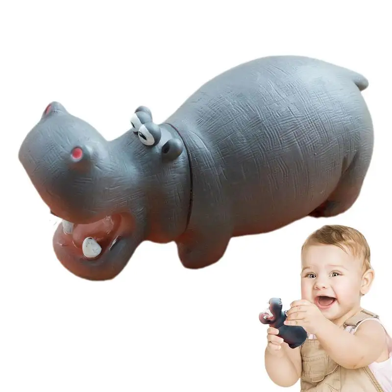 Hippo Toys Realistic Hippo Bathing Toy Hippo Toy Preschool Education Toy Cute Hippo Figurines For Bathing Kids Young People