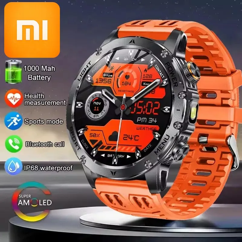 

XIAOMI T-Rex 3 Military IP68 Grade 1000mAh Battery Smart Watch Waterproof GPS Bluetooth call AMOLED HD Men Sports Smartwatch