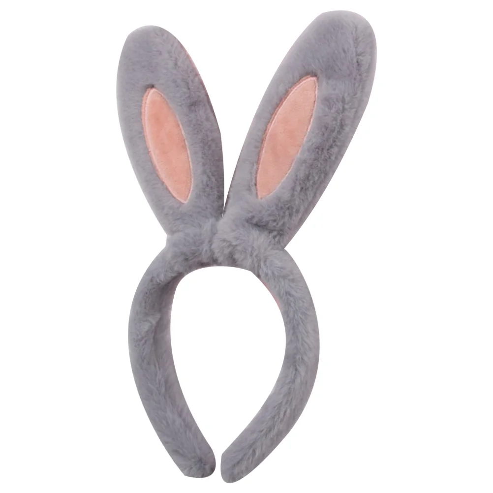 Bunny Dress Headband Women Headdress Girls Headbands Rabbit Ears Hair for Accessories Plush Costume Fabric Miss Child