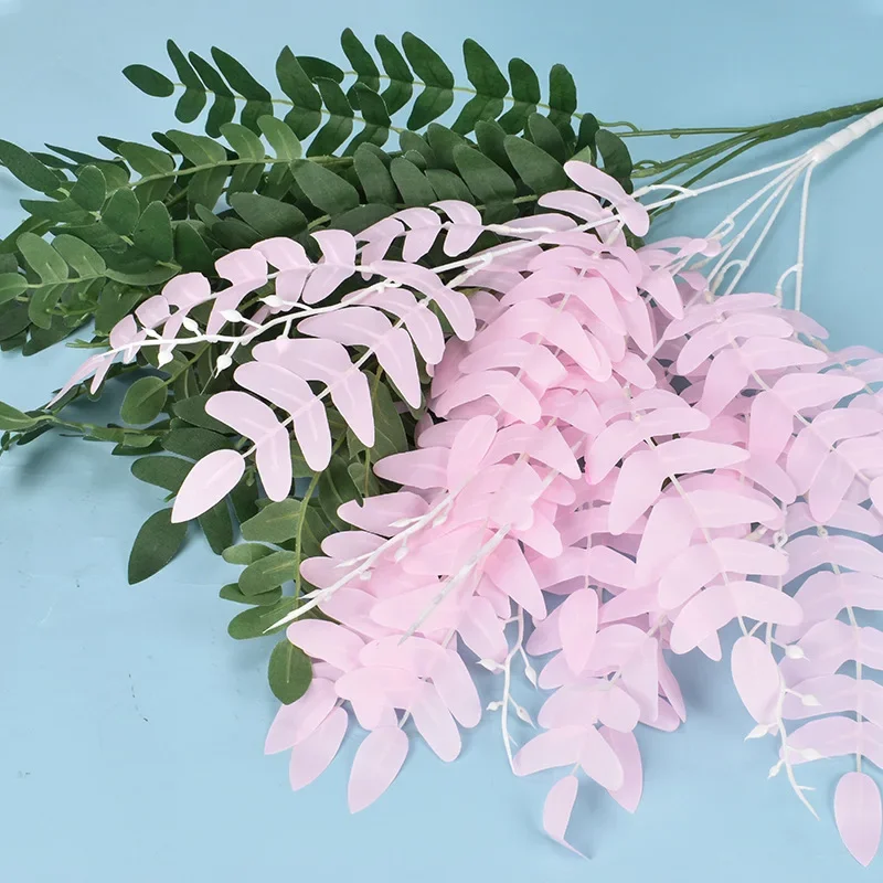 Artificial Flower Locust Leaves 52cm Simulation Plant Wedding Home Decor Arrangement Plastic Flower Home Decoration