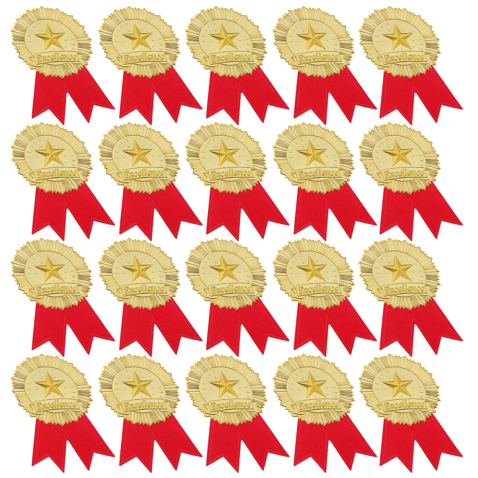 1Set Excellence Sealing Stickers Award Seal Stickers Elegant European Design Graduation Certificate Achievement Labels