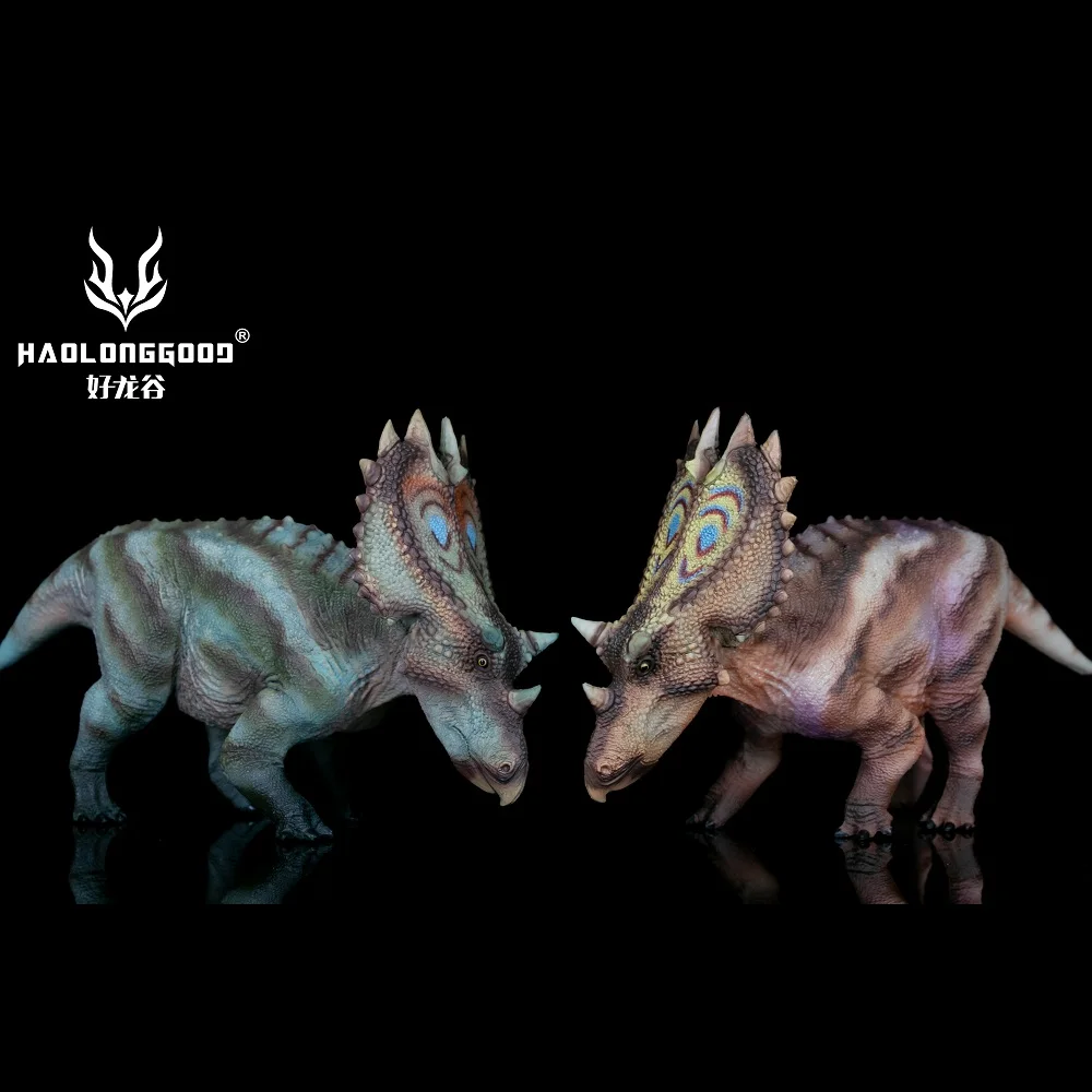 Haolonggood 1/35 Utahceratops figurki dinozaurów Model zwierzęcia zabawka