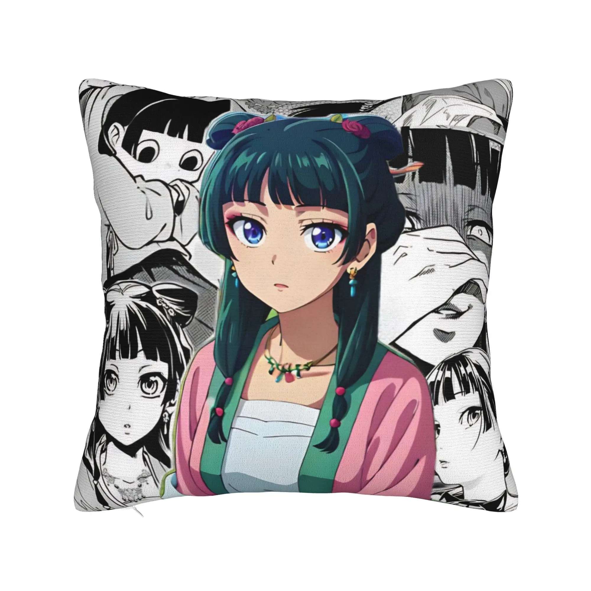 The Apothecary D-Diaries Maomao  Pillow Covers Merch Soft Cushion Cover Gift  Throw Pillow Case Cover Seat Multiple Sizes